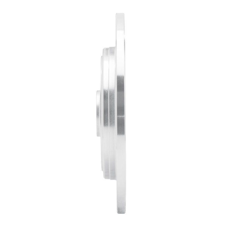 E-Line Drilled & Slotted Silver Brake Rotor, 1986-1989 Acura/Honda, Position: Rear Left