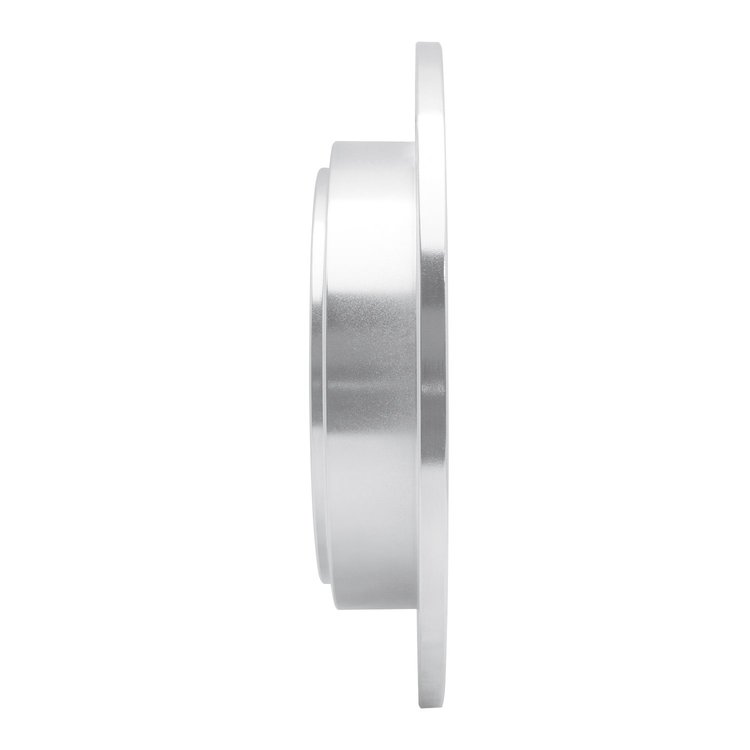 E-Line Drilled & Slotted Silver Brake Rotor, 2001-2008 Acura/Honda, Position: Rear Right