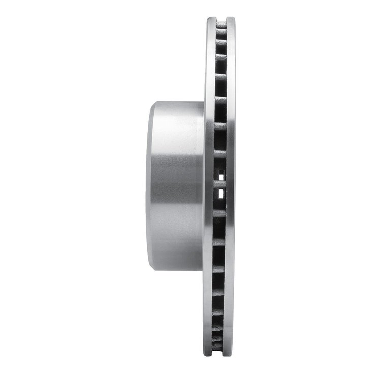 E-Line Drilled & Slotted Silver Brake Rotor, 1972-1974 Mercedes-Benz, Position: Front Left