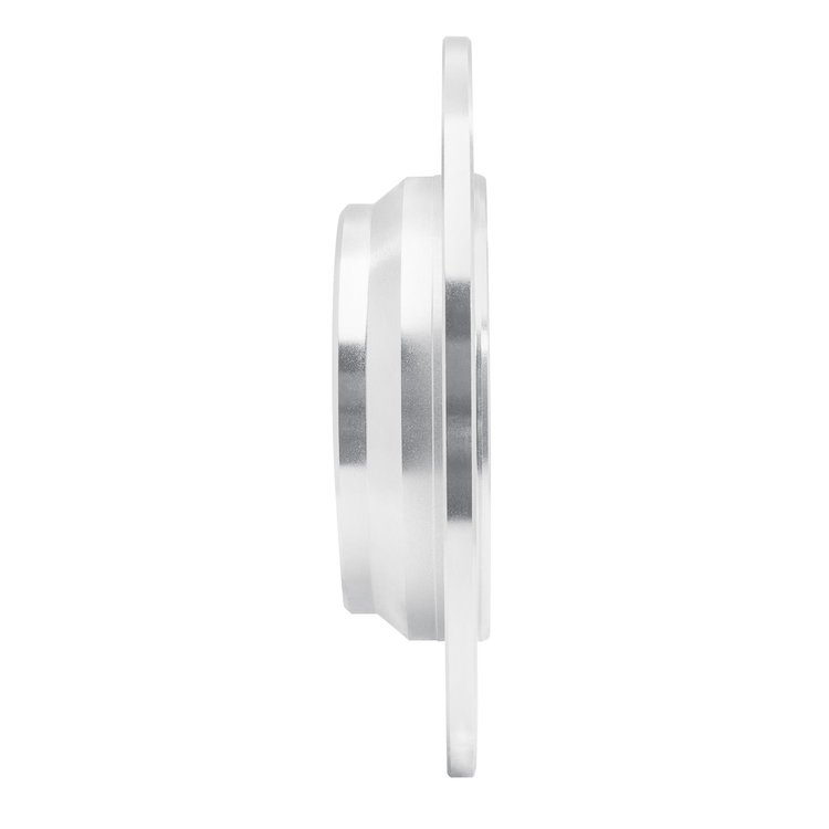 E-Line Drilled & Slotted Silver Brake Rotor, 2003-2006 Mercedes-Benz, Position: Rear Right