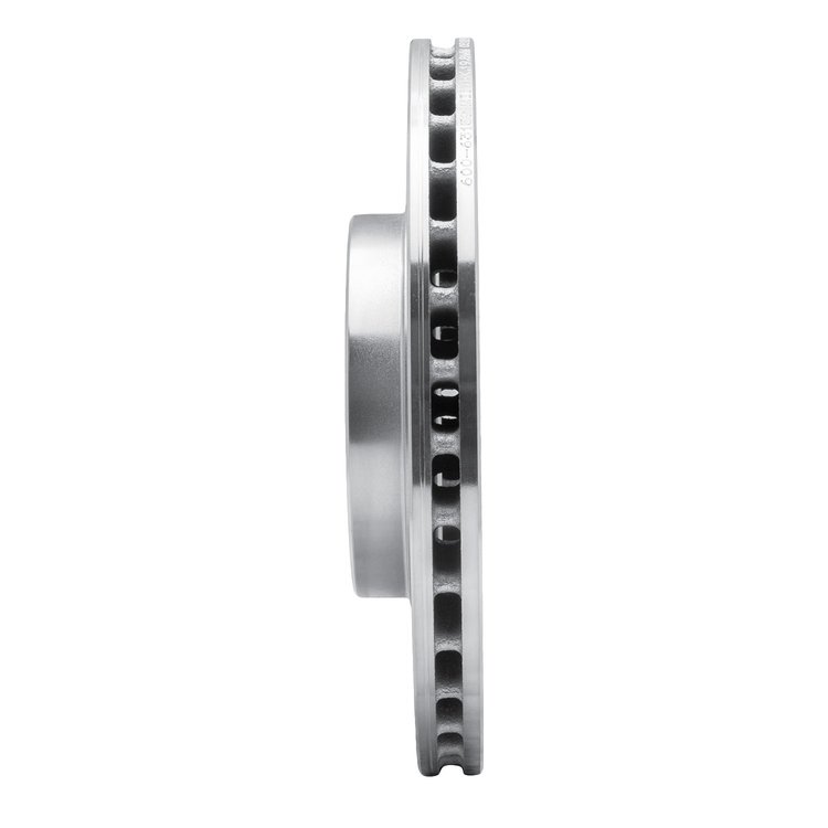 E-Line Drilled & Slotted Silver Brake Rotor, 2015-2019 Fits Multiple Makes/Models, Position: Front Left