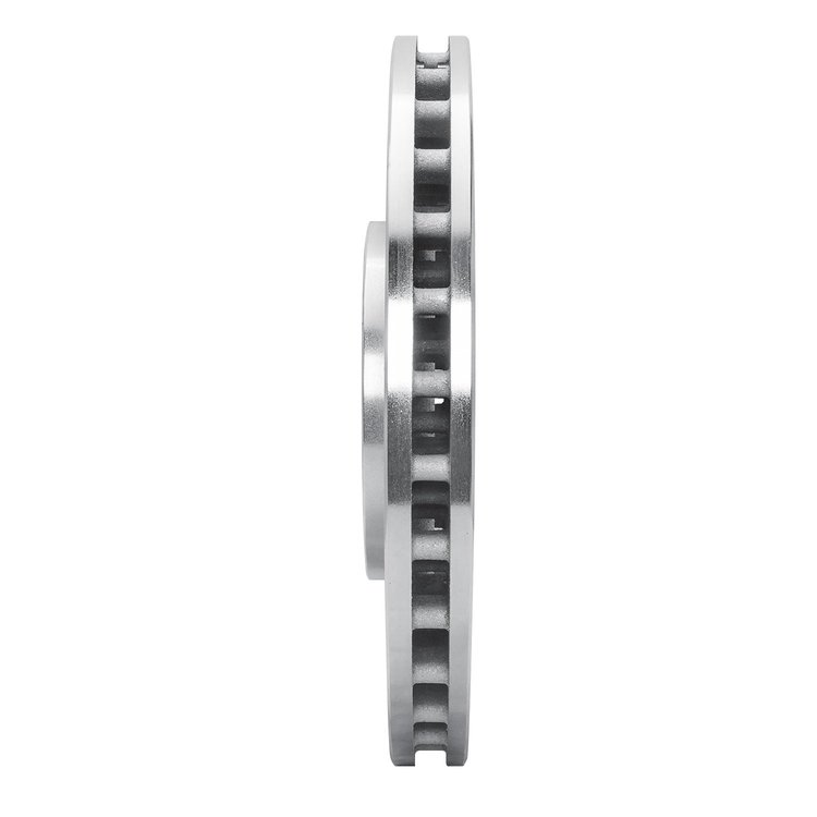 E-Line Drilled & Slotted Silver Brake Rotor, 2003-2006 Mitsubishi, Position: Front Right