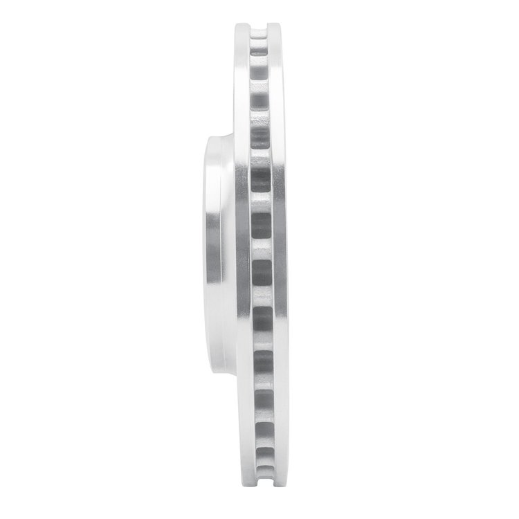 E-Line Drilled & Slotted Silver Brake Rotor, 2008-2012 Audi/Porsche/Volkswagen, Position: Front Left