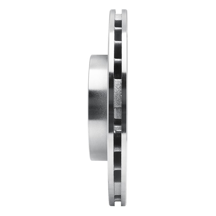 E-Line Drilled & Slotted Silver Brake Rotor, 1987-1992 Fits Multiple Makes/Models, Position: Front Right