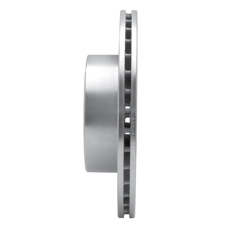 E-Line Drilled & Slotted Silver Brake Rotor, 1986-1991 Ford/Lincoln/Mercury/Mazda, Position: Front Left