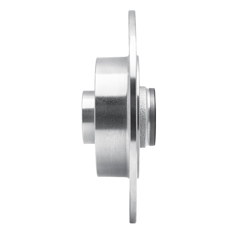 E-Line Drilled & Slotted Silver Brake Rotor, 2011-2015 Renault, Position: Rear Right