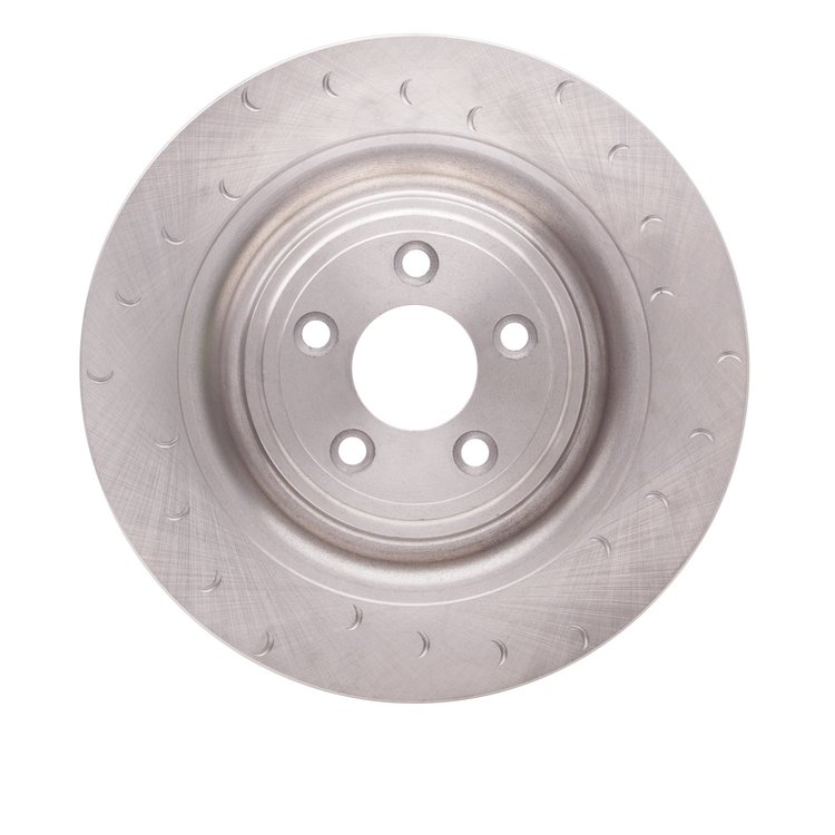 E-Line Slotted Brake Rotor, 2008-2009 Jaguar, Position: Rear Right