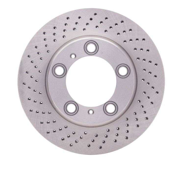 E-Line Drilled Rotor, 2005-2008 Audi/Porsche/Volkswagen, Position: Front Left