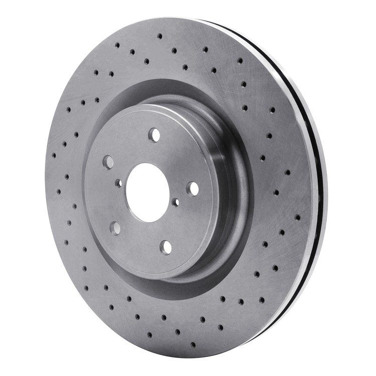 E-Line Drilled Brake Rotor, 2018-2021 Subaru, Position: Front