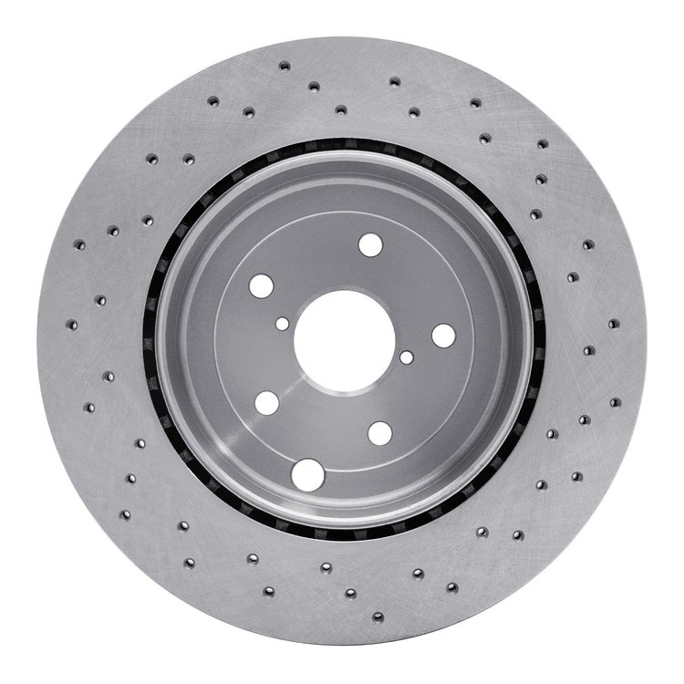 E-Line Drilled Brake Rotor, 2018-2021 Subaru, Position: Rear