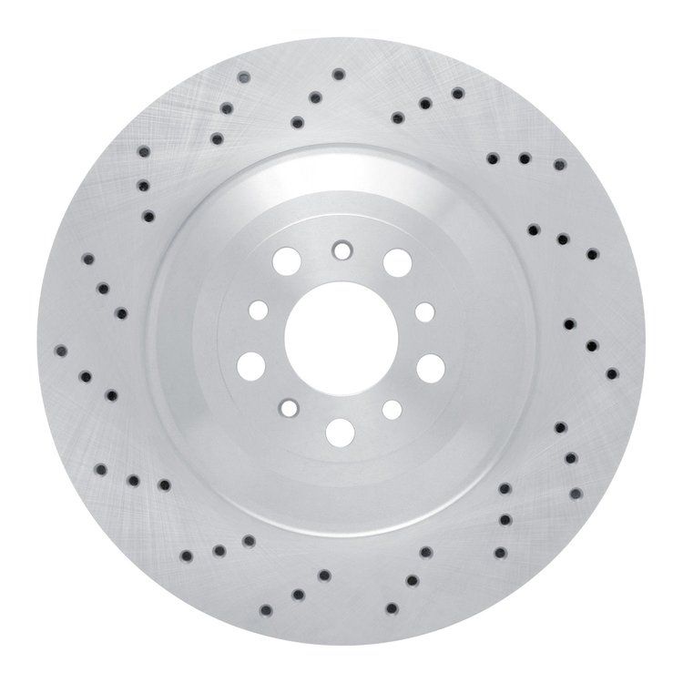 E-Line Drilled Brake Rotor, Fits Select BMW, Position: Rear Right