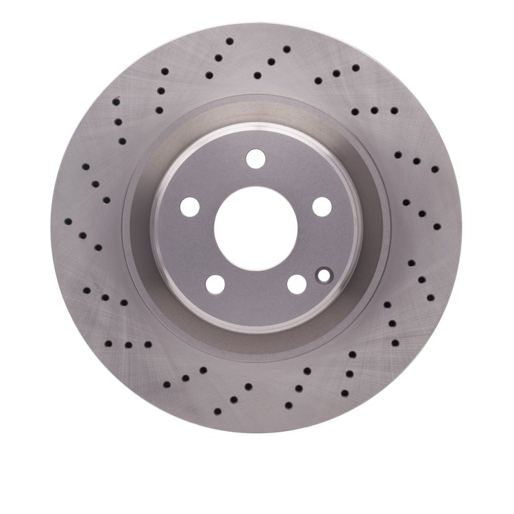 E-Line Drilled Brake Rotor, 2001-2006 Mercedes-Benz, Position: Front