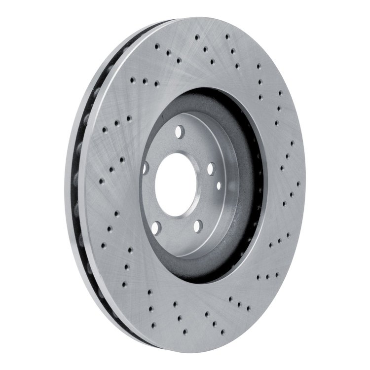 E-Line Drilled Brake Rotor, 2003-2007 Mercedes-Benz, Position: Front