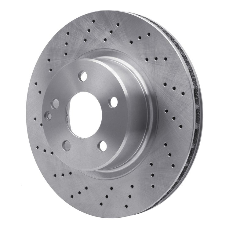 E-Line Drilled Brake Rotor, 2002-2006 Mercedes-Benz, Position: Front
