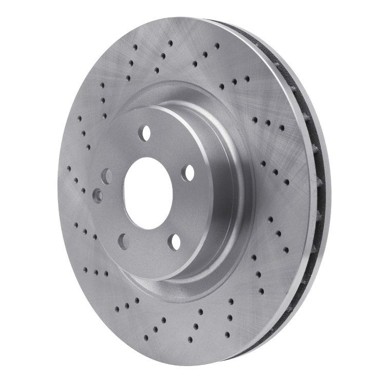 E-Line Drilled Brake Rotor, 2003-2012 Mercedes-Benz, Position: Front