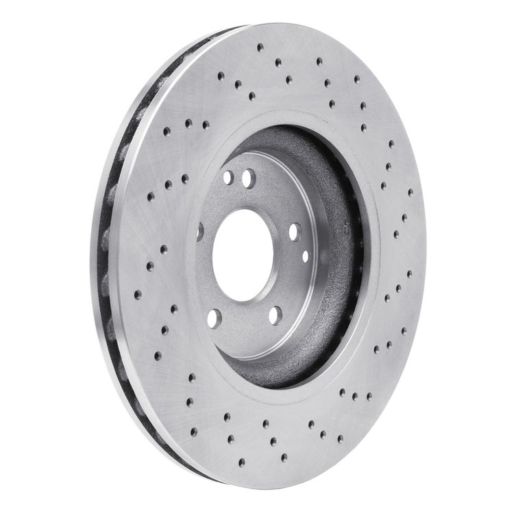 E-Line Drilled Brake Rotor, 2003-2011 Mercedes-Benz, Position: Front