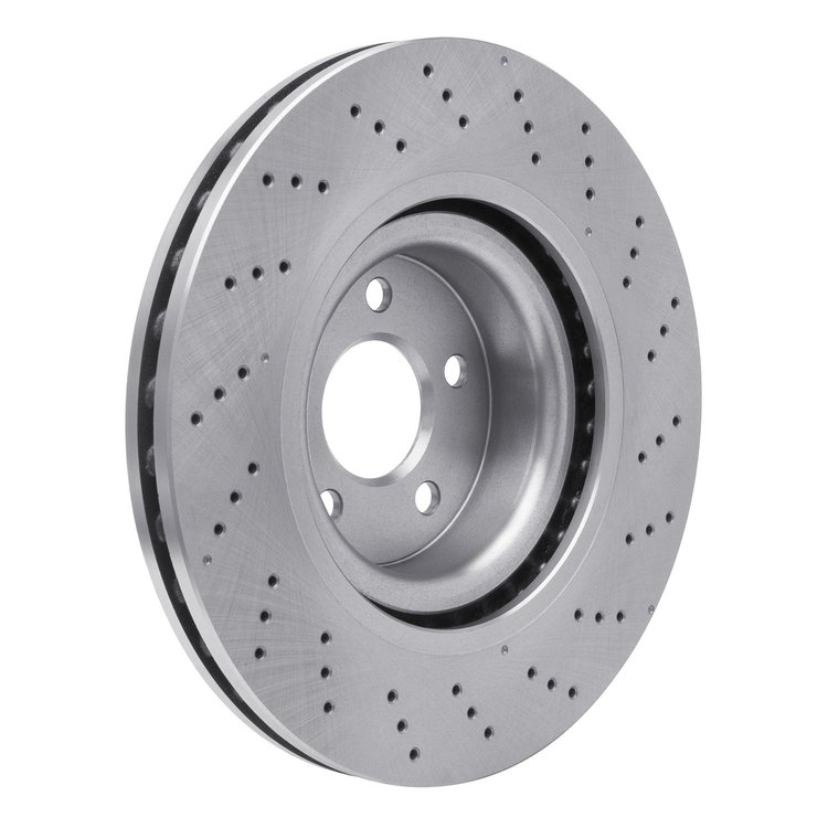 E-Line Drilled Brake Rotor, 2007-2014 Mercedes-Benz, Position: Front