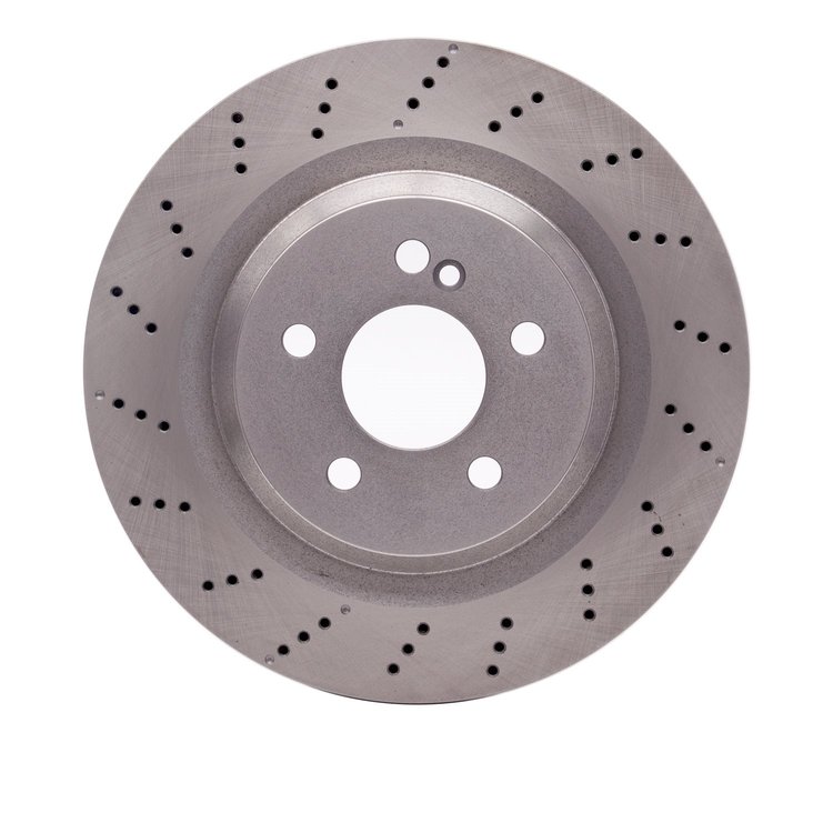 E-Line Drilled Brake Rotor, 2010-2014 Mercedes-Benz, Position: Rear