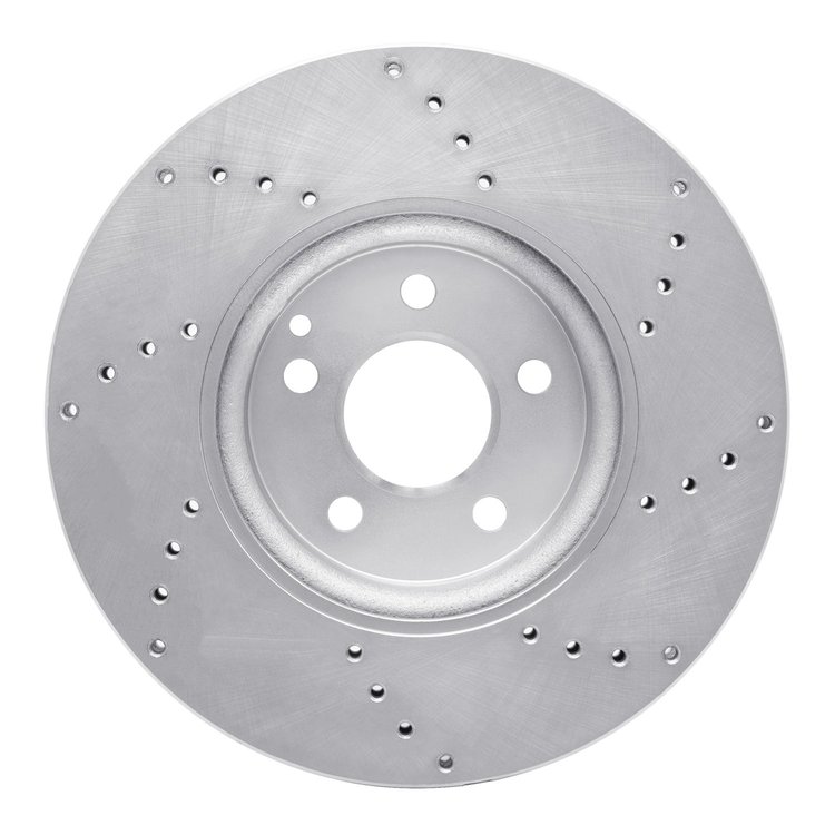 E-Line Drilled Brake Rotor, 2008-2016 Mercedes-Benz, Position: Front