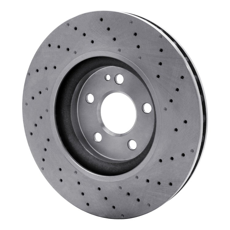 E-Line Drilled Brake Rotor, 2014-2020 Fits Multiple Makes/Models, Position: Front