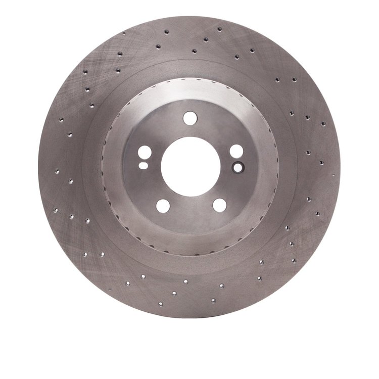 E-Line Drilled Brake Rotor, 2015-2017 Mercedes-Benz, Position: Rear