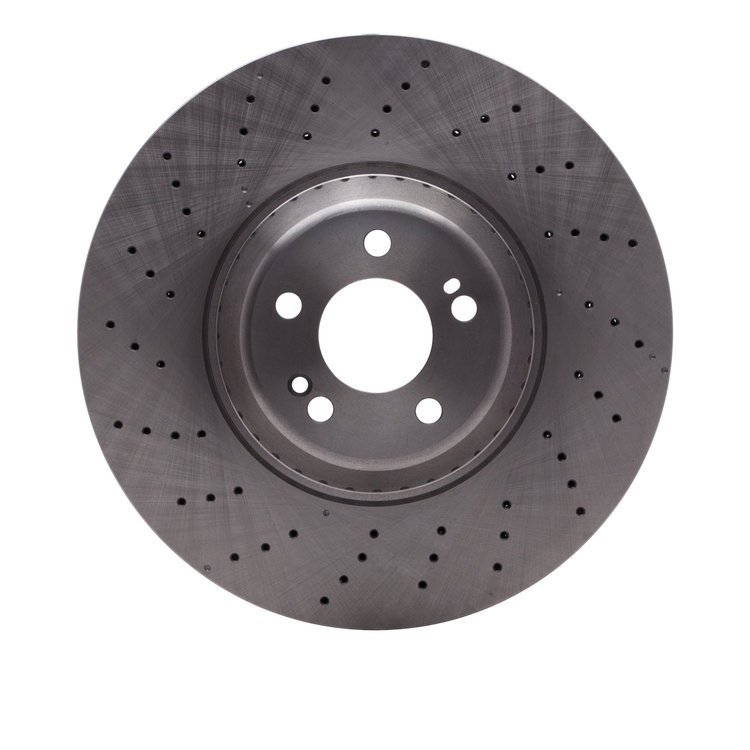 E-Line Drilled Brake Rotor, 2014-2021 Mercedes-Benz, Position: Front