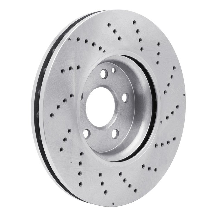 E-Line Drilled Brake Rotor, 2015-2017 Mercedes-Benz, Position: Front