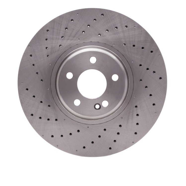 E-Line Drilled Brake Rotor, Fits Select Mercedes-Benz, Position: Front