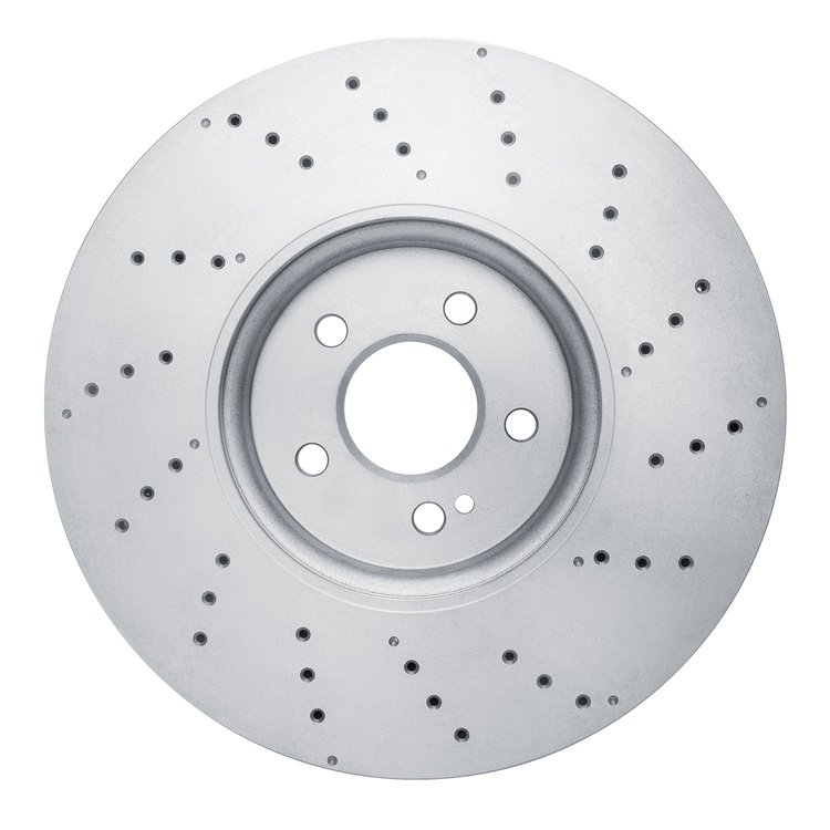 E-Line Drilled Brake Rotor, Fits Select Mercedes-Benz, Position: Front