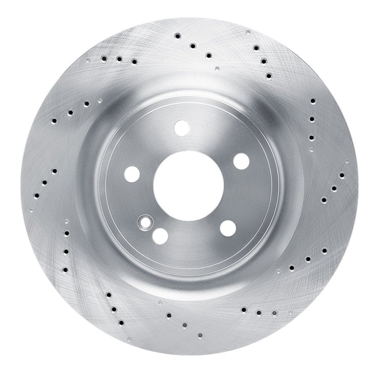 E-Line Drilled Brake Rotor, Fits Select Mercedes-Benz, Position: Rear