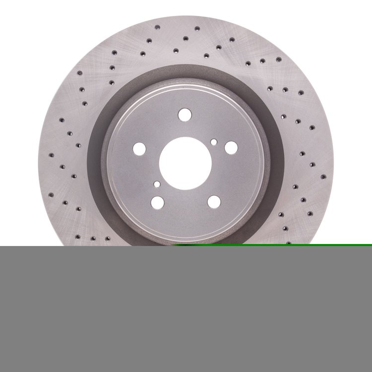 E-Line Drilled Brake Rotor, 2008-2014 Lexus/Toyota/Scion, Position: Front