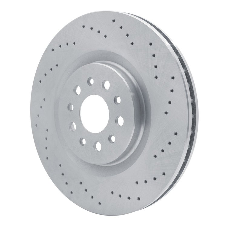 E-Line Drilled Brake Rotor, 2014-2020 Maserati, Position: Front