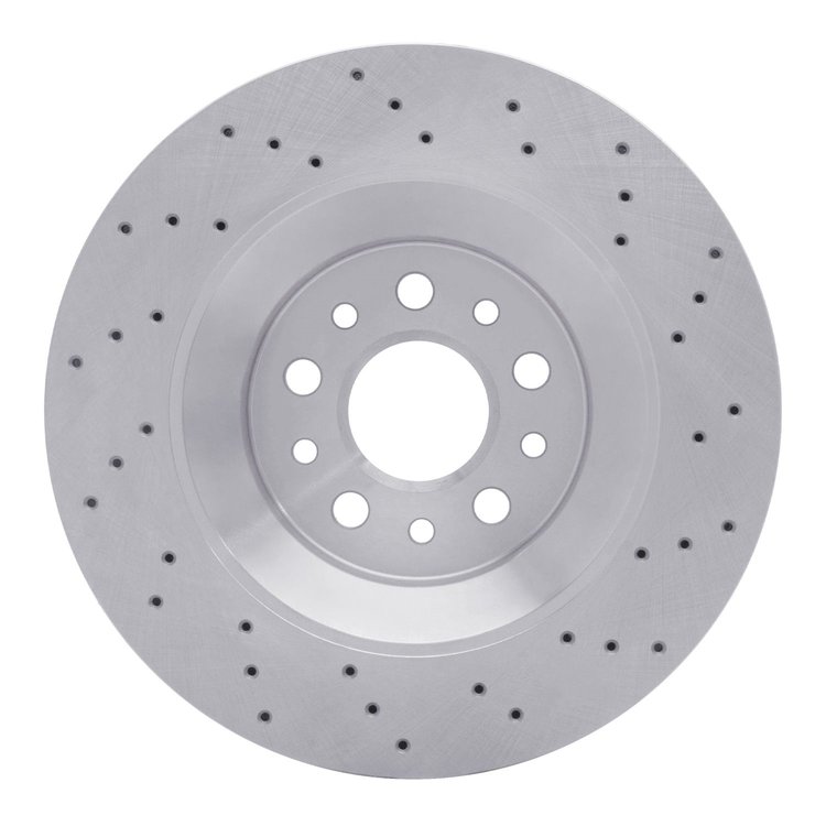 E-Line Drilled Brake Rotor, 2017-2020 Maserati, Position: Rear