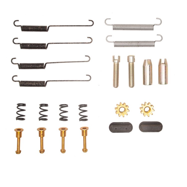 Drum Brake Hardware Kit, 1997-2007 Mopar, Position: Rear