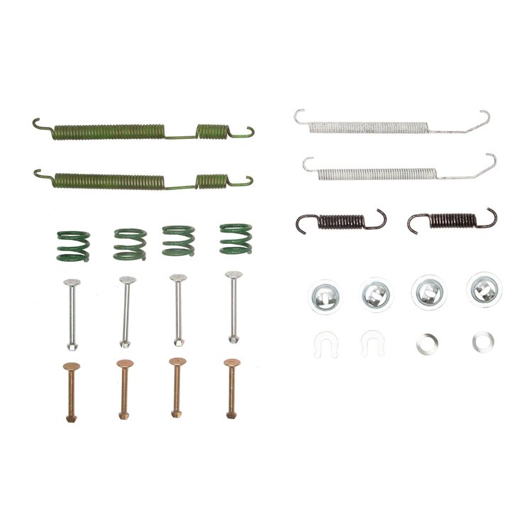 Drum Brake Hardware Kit, 1989-2002 Fits Multiple Makes/Models, Position: Rear