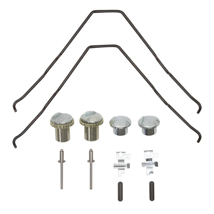 Drum Brake Hardware Kit, 1997-2019 GM, Position: Rear