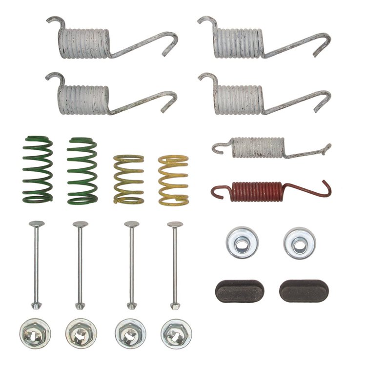 Drum Brake Hardware Kit, 1962-1974 GM, Position: Rear