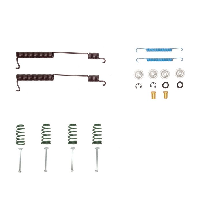 Drum Brake Hardware Kit, 1988-2007 GM, Position: Rear
