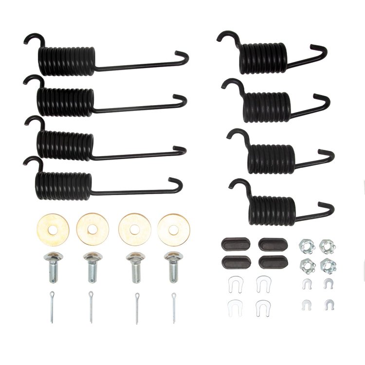 Drum Brake Hardware Kit, 1950-1987 Fits Multiple Makes/Models, Position: Rear