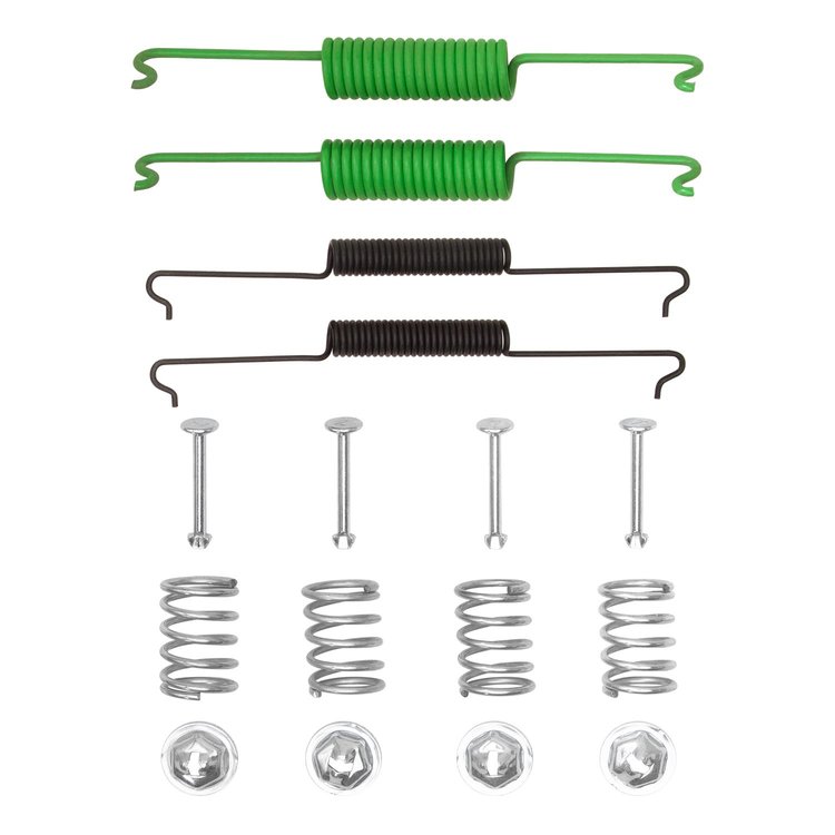 Drum Brake Hardware Kit, 1958-1977 Audi/Porsche/Volkswagen, Position: Front
