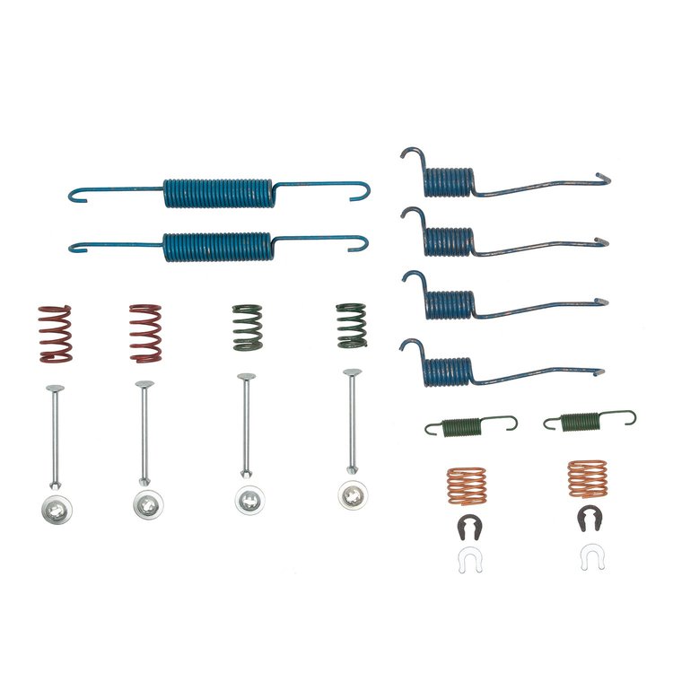 Drum Brake Hardware Kit, 1989-1992 Ford/Lincoln/Mercury/Mazda, Position: Front