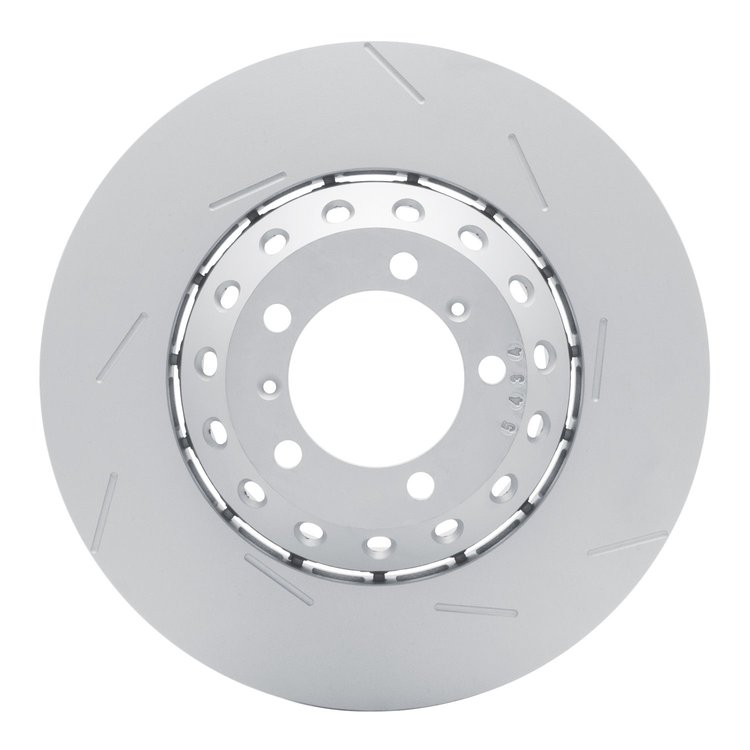 Hi-Carbon Alloy Geomet-Coated Slotted Rotor, 2010-2016 Audi/Porsche/Volkswagen, Position: Front Left