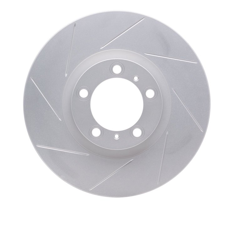 Hi-Carbon Alloy Geomet-Coated Slotted Rotor, 2010-2013 Audi/Porsche/Volkswagen, Position: Front Right