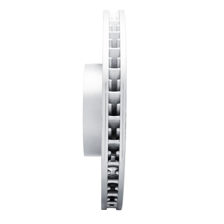 Hi-Carbon Alloy Geomet-Coated Slotted Rotor, 2010-2013 Audi/Porsche/Volkswagen, Position: Front Left