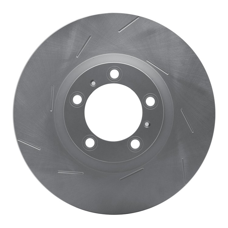 Hi-Carbon Alloy Geomet-Coated Slotted Rotor, 2014-2020 Audi/Porsche/Volkswagen, Position: Front Left