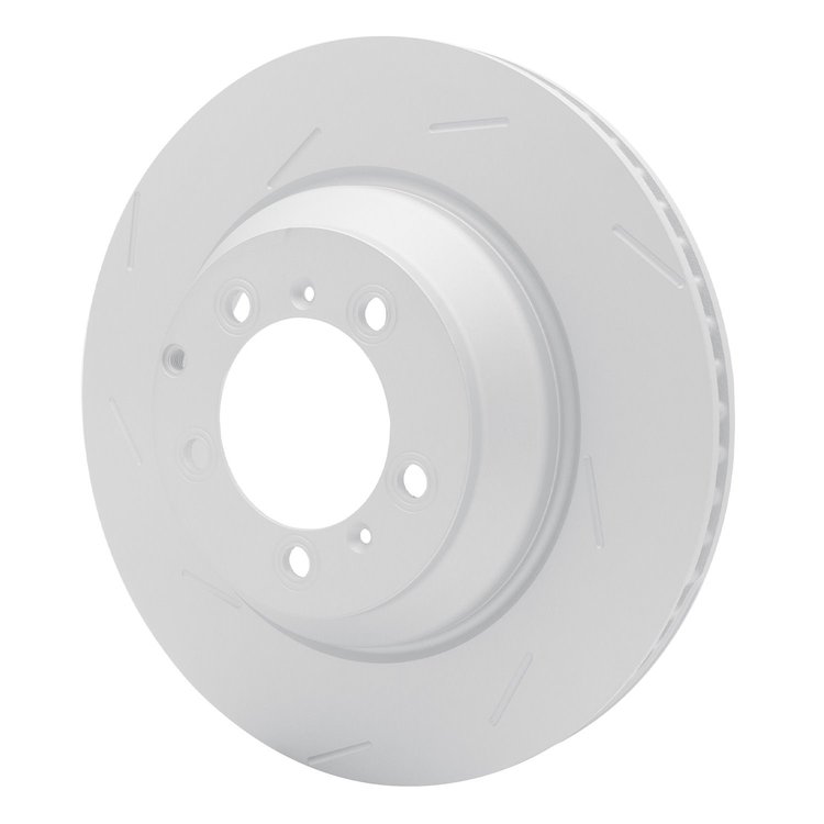 Hi-Carbon Alloy Geomet-Coated Slotted Rotor, 2018-2021 Audi/Porsche/Volkswagen, Position: Rear Right