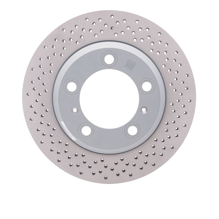 Hi-Carbon Alloy Geomet-Coated Drilled Rotor, 2005-2021 Audi/Porsche/Volkswagen, Position: Rear