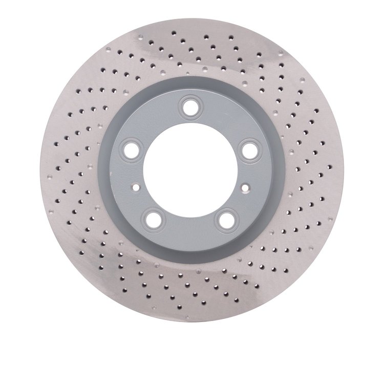 Hi-Carbon Alloy Geomet-Coated Drilled Rotor, 2009-2021 Audi/Porsche/Volkswagen, Position: Right Front
