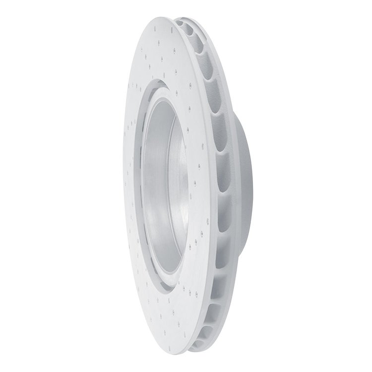 Hi-Carbon Alloy Geomet-Coated Drilled Rotor, 2010-2011 Audi/Porsche/Volkswagen, Position: Rear Left