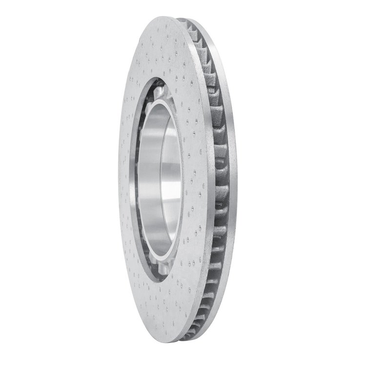 Hi-Carbon Alloy Geomet-Coated Drilled Rotor, 2015-2017 Audi/Porsche/Volkswagen, Position: Rear Left